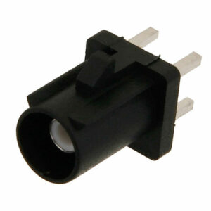 FAKRA Plug Connector Solder Attachment Thru Hole PCB, Black Color