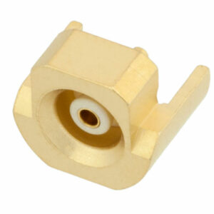 MMBX Jack Snap-On Connector Solder Attachment Edge Launch PCB, With Female Center Contact