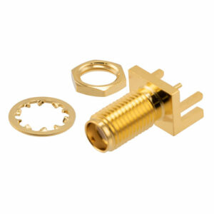 RFPCB-SMA-F-S-18G-26_500x500_View1.jpg RF PCB Connector, SMA Female straight (BHD) (End launch)