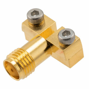 RFPCB-SMA-FR18G-53_500x500_View1.jpg RF PCB Connector, SMA, Female, Up to 18 GHz, End Launch, Right Angle
