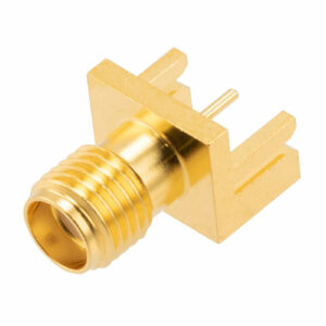 RFPCB-SMA-FS18G-43_500x500_View1.jpg RF PCB Connector, SMA, Female, Up to 18 GHz, Edge Mount, Straight, 0.037 inch PCB Thickness