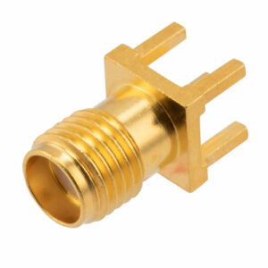 RF PCB Connector, SMA, Female,  Up to 18 GHz, Through Hole PCB, Straight, 0.2 INCH X .067 INCH Hole Spacing