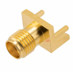 RF PCB Connector, SMA, Female,  Up to 18 GHz, End Launch, Straight, 0.042 inch PCB Thickness