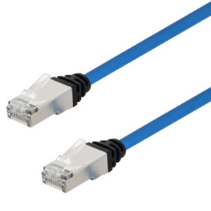 TRD628ALS-BLU-10_500x500_View1.jpg 3.5"x19" (2U) 24 Port Category 6a Feed-Thru Coupler Panel, Unshielded