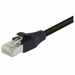 1.75"x19" (1U) 24 Port  Right Angle Category 6 Shielded Feed-Thru Coupler panel with Cable Manager