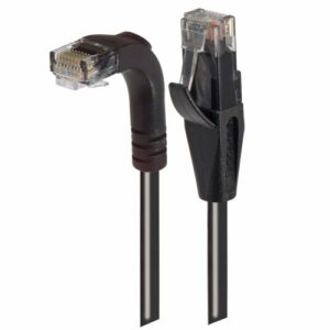 1.75"x19" (1U) 12 Port  Right Angle Category 5e Feed-Thru Coupler Panel, Unshielded